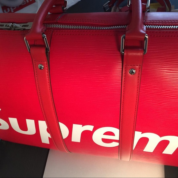 supreme x Louis Vuitton, Bags, Supreme X Louis Vuitton Luggage